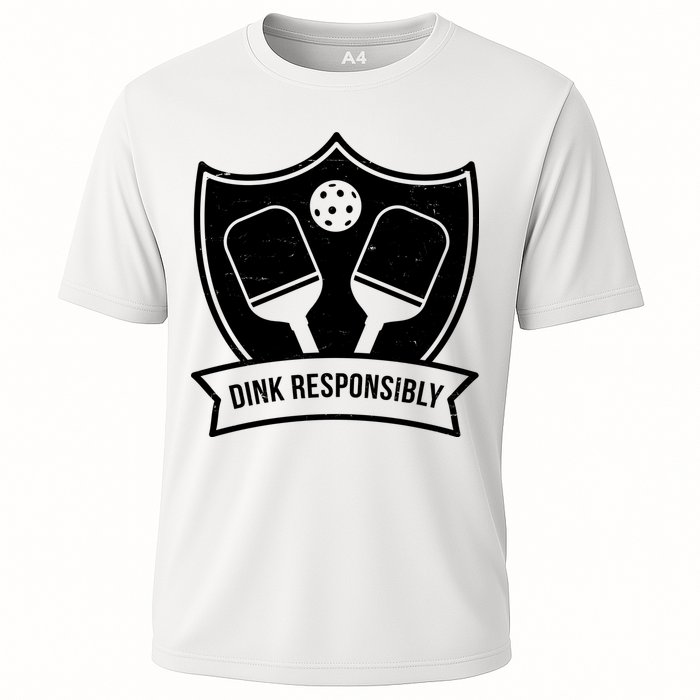 Dink Responsibly Funny Pickleball Performance Shirt