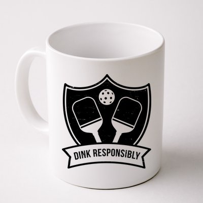 Dink Responsibly Funny Pickleball Mug