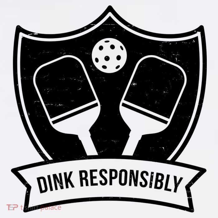 Dink Responsibly Funny Pickleball Cooling Performance Long Sleeve Crew
