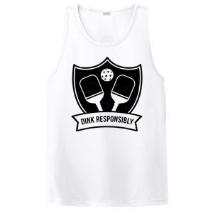 Dink Responsibly Funny Pickleball PosiCharge Competitor Tank