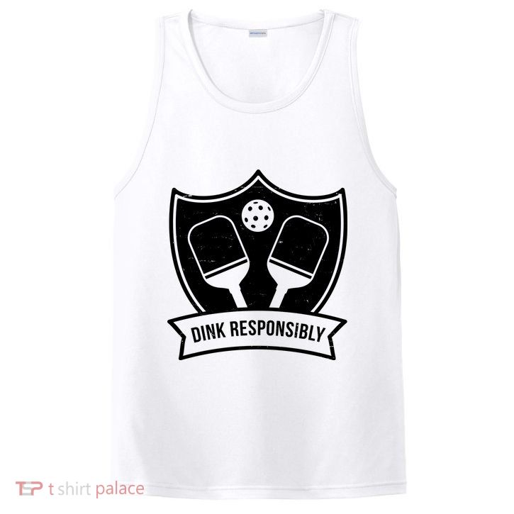 Dink Responsibly Funny Pickleball PosiCharge Competitor Tank