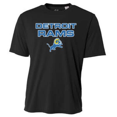 Detroit Rams Funny Cooling Performance Crew T-Shirt