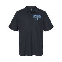 Detroit Rams Funny Softstyle Adult Sport Polo