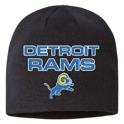 Detroit Rams Funny Sustainable Beanie