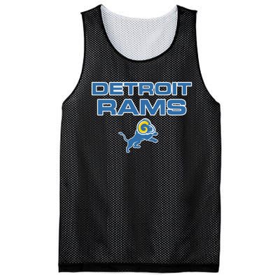 Detroit Rams Funny Mesh Reversible Basketball Jersey Tank