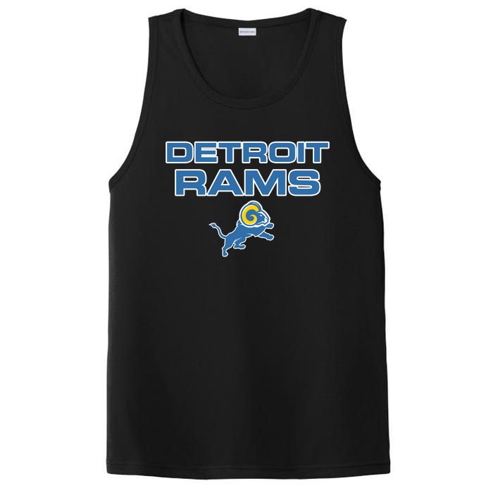 Detroit Rams Funny PosiCharge Competitor Tank