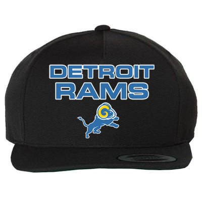 Detroit Rams Funny Wool Snapback Cap