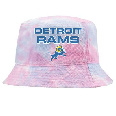 Detroit Rams Funny Tie-Dyed Bucket Hat