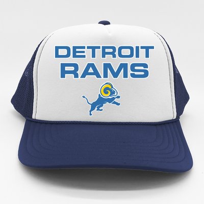 Detroit Rams Funny Trucker Hat