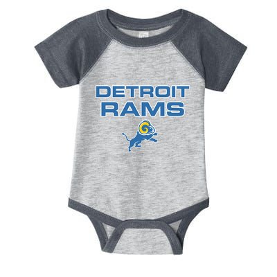 Detroit Rams Funny Infant Baby Jersey Bodysuit