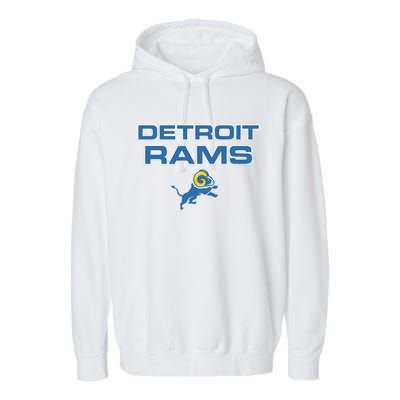 Detroit Rams Funny Garment-Dyed Fleece Hoodie