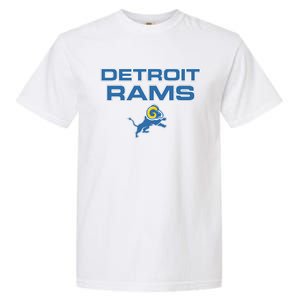 Detroit Rams Funny Garment-Dyed Heavyweight T-Shirt