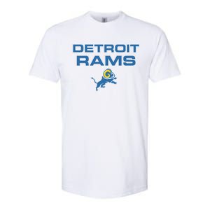 Detroit Rams Funny Softstyle CVC T-Shirt