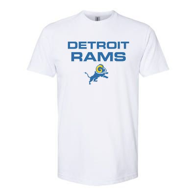 Detroit Rams Funny Softstyle CVC T-Shirt