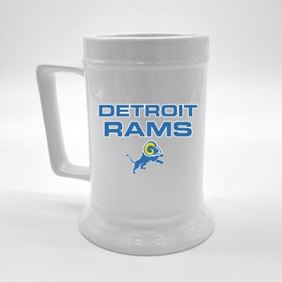 Detroit Rams Funny Beer Stein