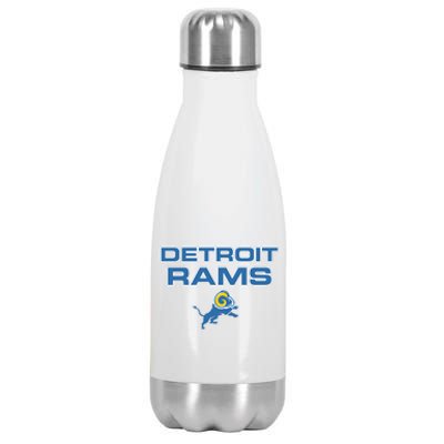 Detroit Rams Funny Stainless Steel Insulated Water Bottle