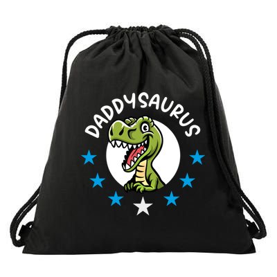 Daddysaurus Rex For Dads Funny Gift Drawstring Bag