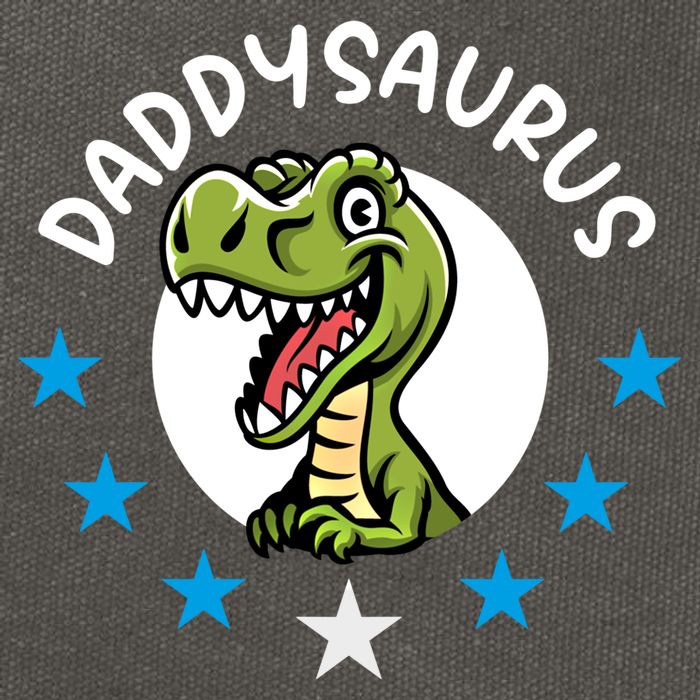 Daddysaurus Rex For Dads Funny Gift Cotton Canvas Backpack