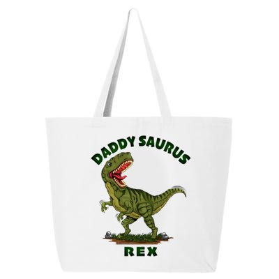 Daddysaurus Rex Funny Fathers Day Dinosaur Novelty Gift 25L Jumbo Tote