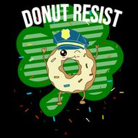 Donut Resist Funny Police Officer Irish St Patricks Day Meme Gift Bucket Hat