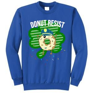 Donut Resist Funny Police Officer Irish St Patricks Day Meme Gift Sweatshirt