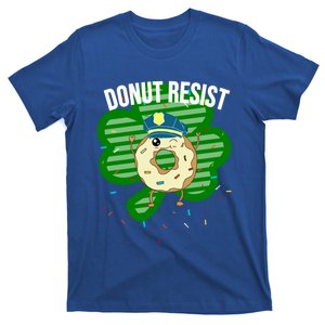 Donut Resist Funny Police Officer Irish St Patricks Day Meme Gift T-Shirt