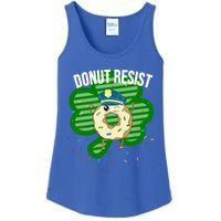 Donut Resist Funny Police Officer Irish St Patricks Day Meme Gift Ladies Essential Tank