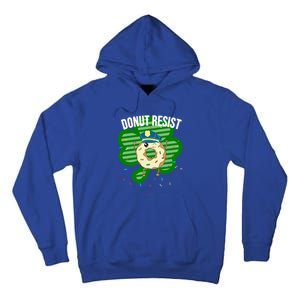 Donut Resist Funny Police Officer Irish St Patricks Day Meme Gift Tall Hoodie