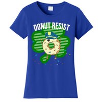 Donut Resist Funny Police Officer Irish St Patricks Day Meme Gift Women's T-Shirt