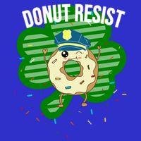 Donut Resist Funny Police Officer Irish St Patricks Day Meme Gift Kids Sweatshirt