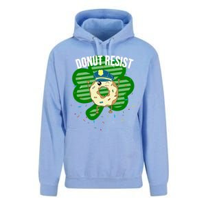 Donut Resist Funny Police Officer Irish St Patricks Day Meme Gift Unisex Surf Hoodie