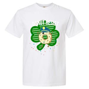 Donut Resist Funny Police Officer Irish St Patricks Day Meme Gift Garment-Dyed Heavyweight T-Shirt