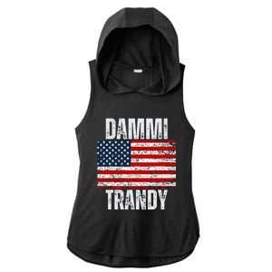 Dammit Randy Funny Ladies PosiCharge Tri-Blend Wicking Draft Hoodie Tank