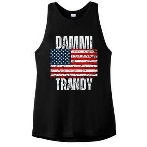 Dammit Randy Funny Ladies PosiCharge Tri-Blend Wicking Tank