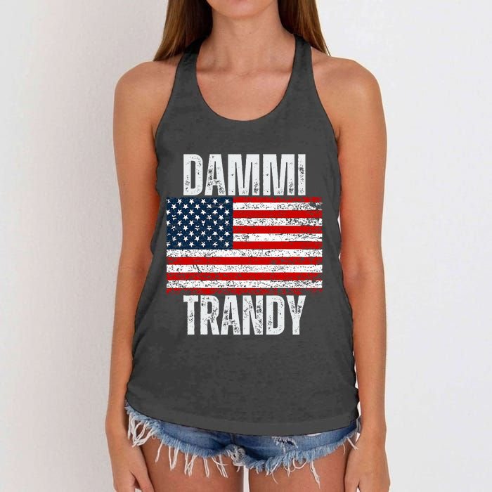 Dammit Randy Funny Women's Knotted Racerback Tank