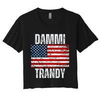 Dammit Randy Funny Women's Crop Top Tee