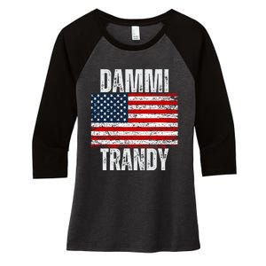 Dammit Randy Funny Women's Tri-Blend 3/4-Sleeve Raglan Shirt