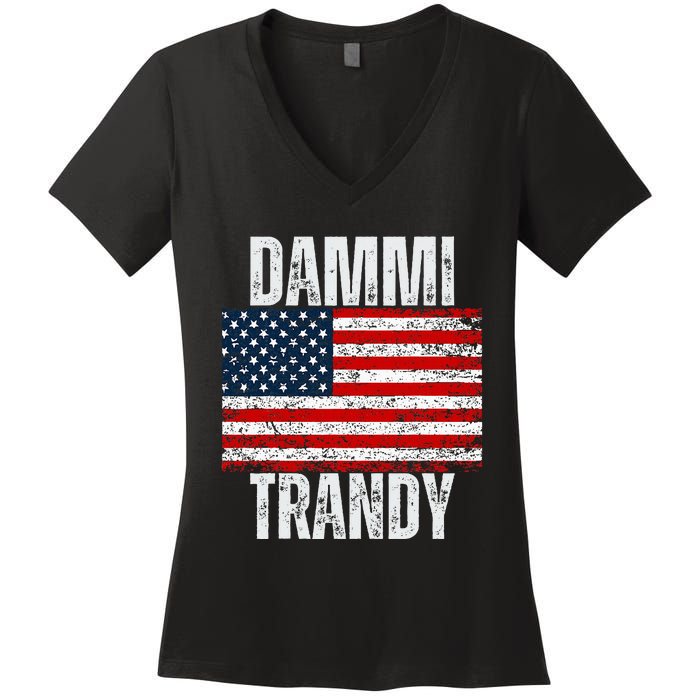 Dammit Randy Funny Women's V-Neck T-Shirt