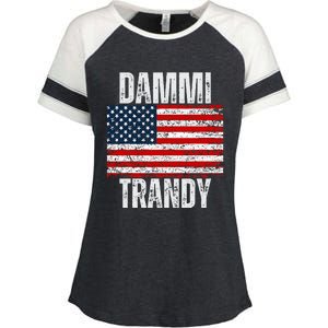 Dammit Randy Funny Enza Ladies Jersey Colorblock Tee