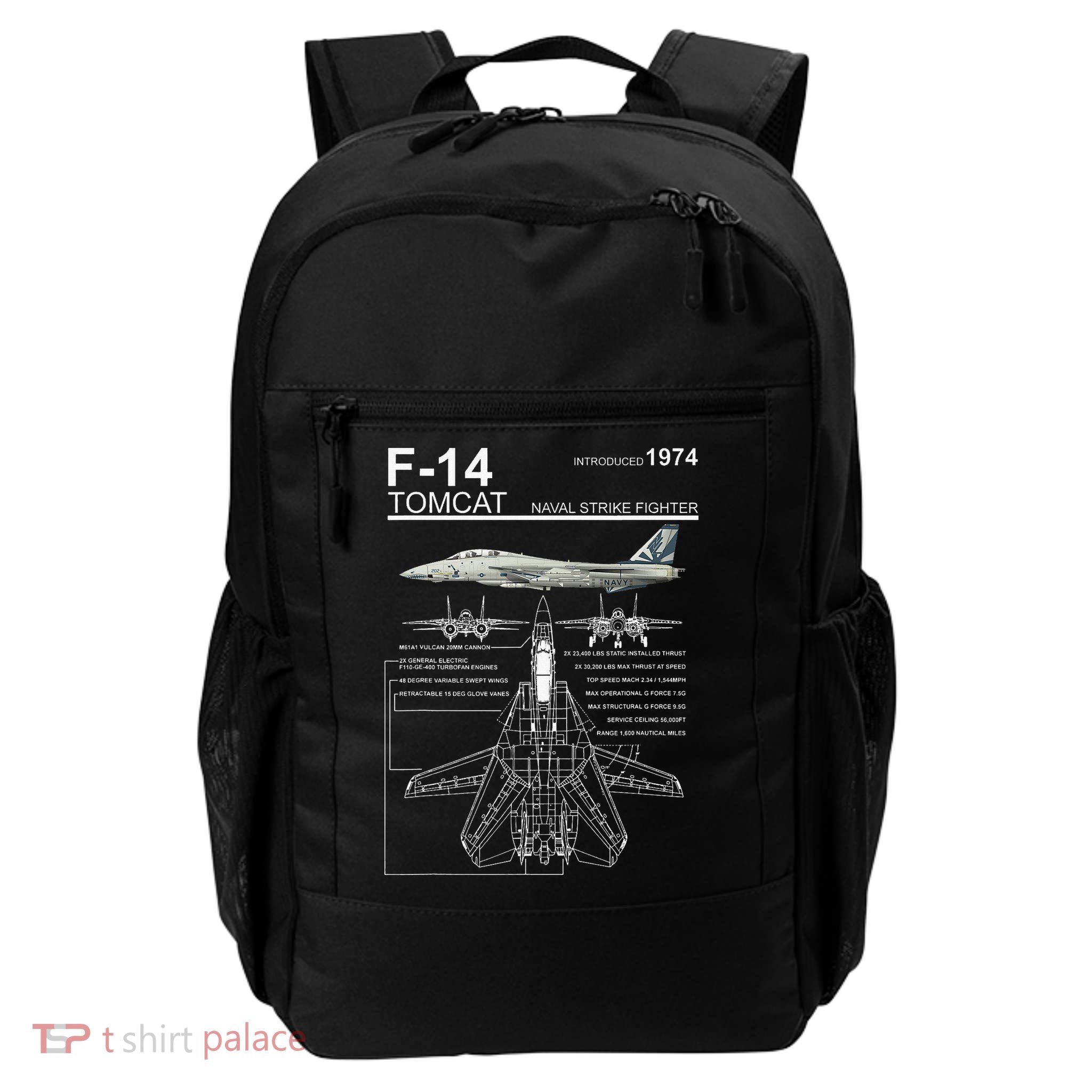 Dinosaurus Rekx F 14 Tomcat Fighter Jet Daily Commute Backpack