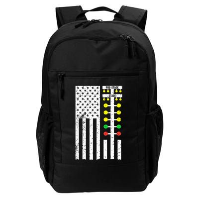 Drag Racing Flag American Drag Race Track Strip Light Tree Daily Commute Backpack
