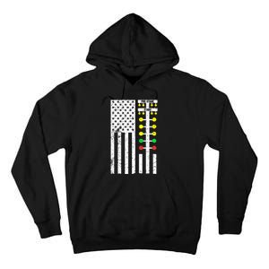 Drag Racing Flag American Drag Race Track Strip Light Tree Tall Hoodie