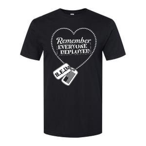 Distressed R.E.D. Friday Remember Everyone Deployed Softstyle CVC T-Shirt