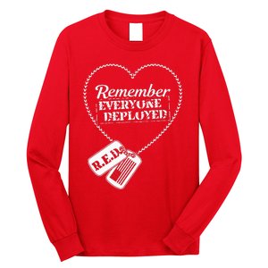 Distressed R.E.D. Friday Remember Everyone Deployed Long Sleeve Shirt