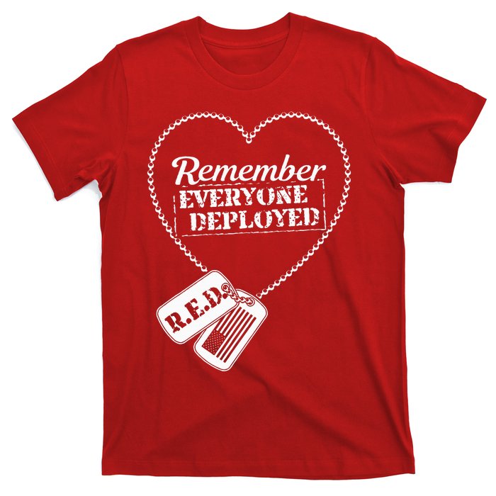 Distressed R.E.D. Friday Remember Everyone Deployed T-Shirt