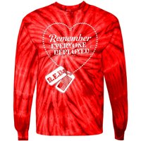 Distressed R.E.D. Friday Remember Everyone Deployed Tie-Dye Long Sleeve Shirt