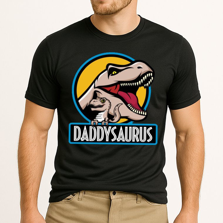 Daddysaurus Rex Fathers Day Cooling Performance Crew T-Shirt