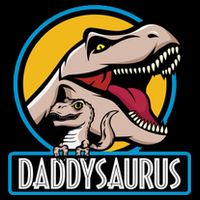 Daddysaurus Rex Fathers Day Button