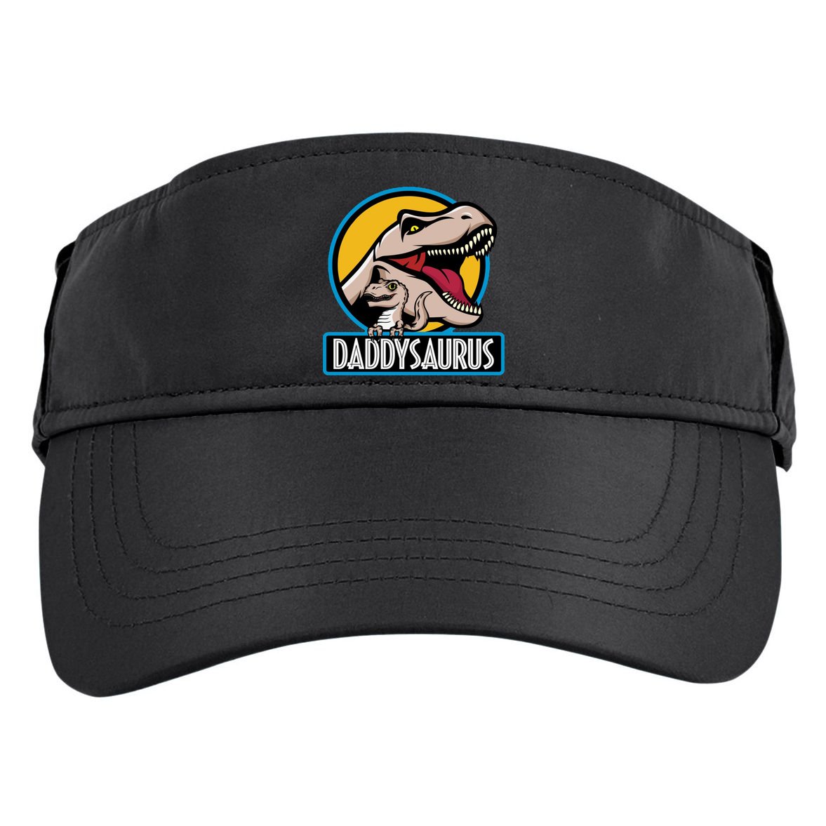 Daddysaurus Rex Fathers Day Adult Drive Performance Visor