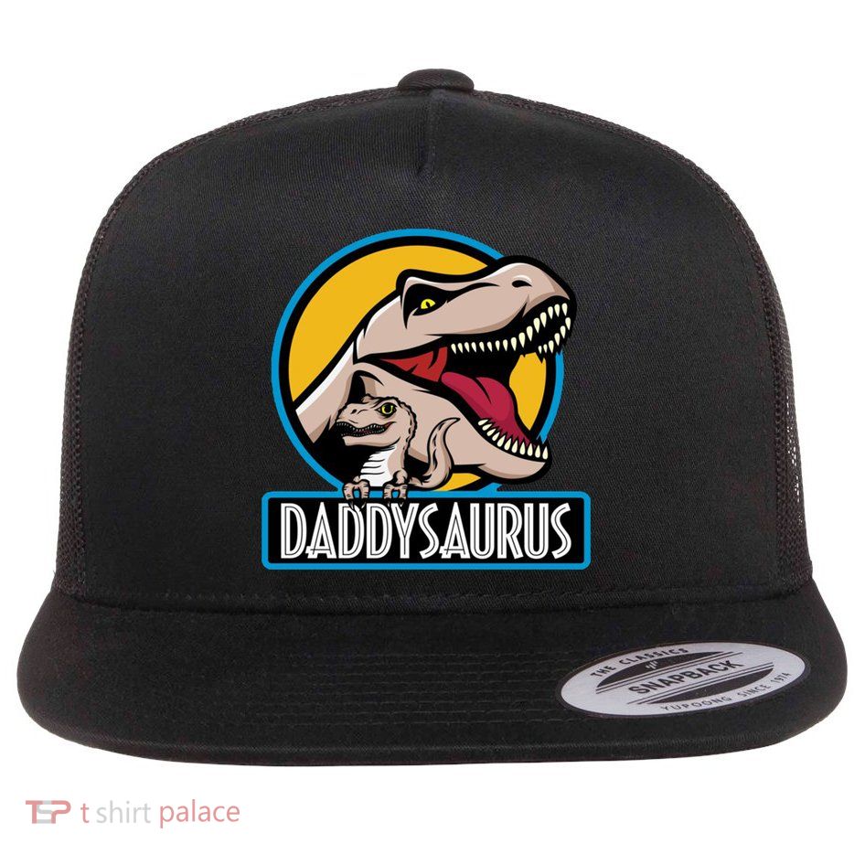 Daddysaurus Rex Fathers Day Flatbill Hat